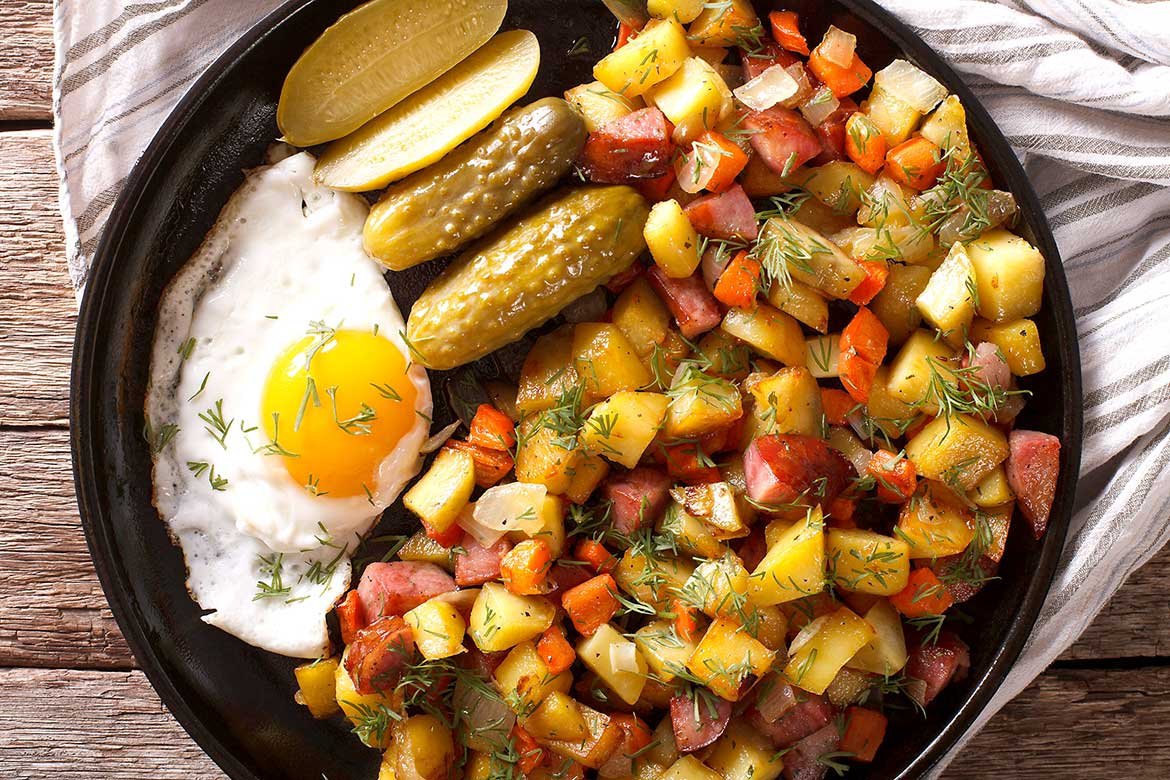 Pyttipannu Sinappikastikkeella Flavorado