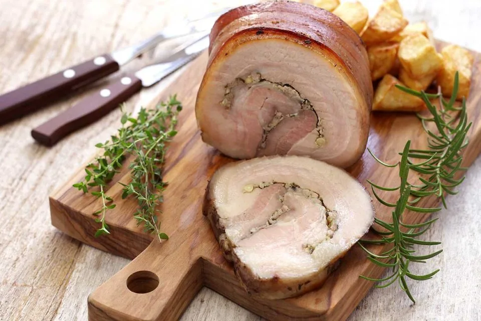Stuffed Pork Roll