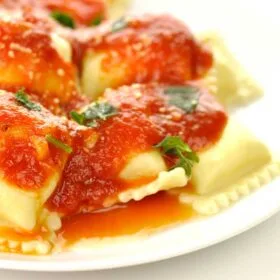 Ravioli in two ways