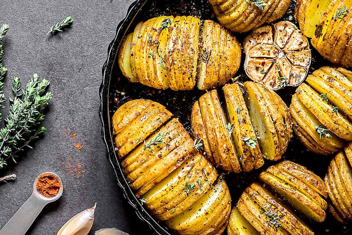 Hasselbackan perunat - Flavorado