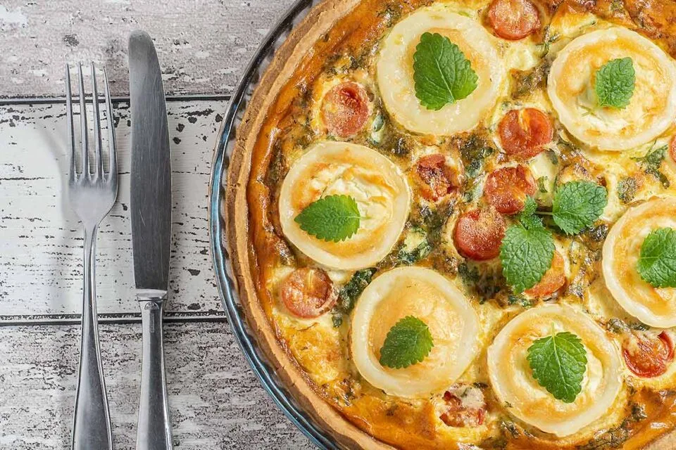 Vuohenjuustopiirakka