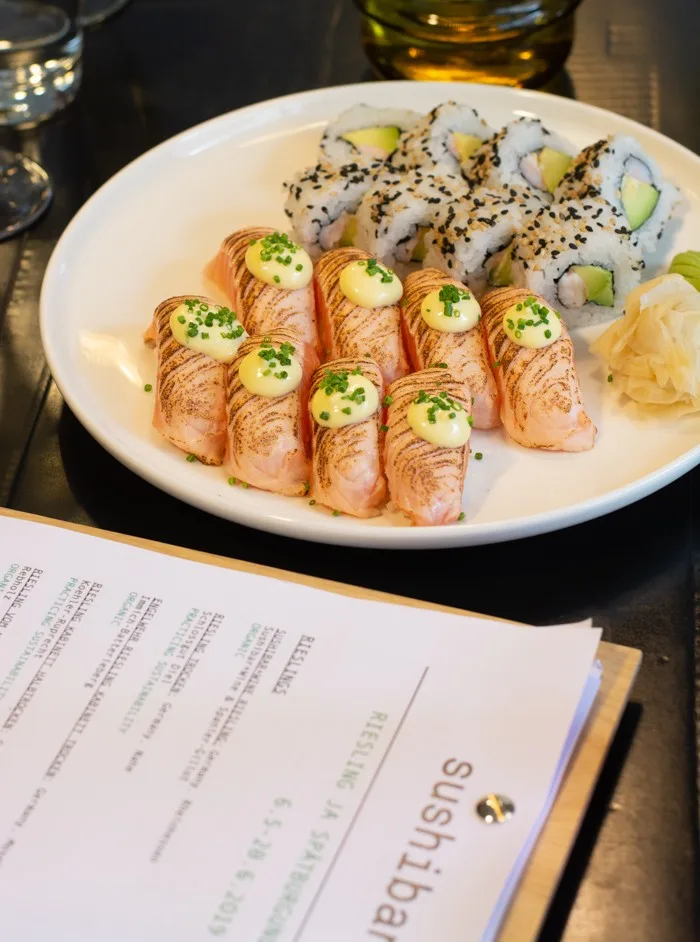 Riesling Spatburgunder-viikot 2019 sushibar wine