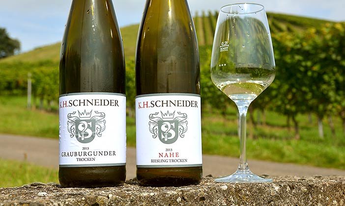 Nahen wines K.H. Schneider wine bottles