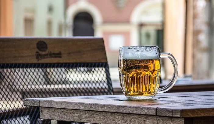 Pilsner urquell - terassilla
